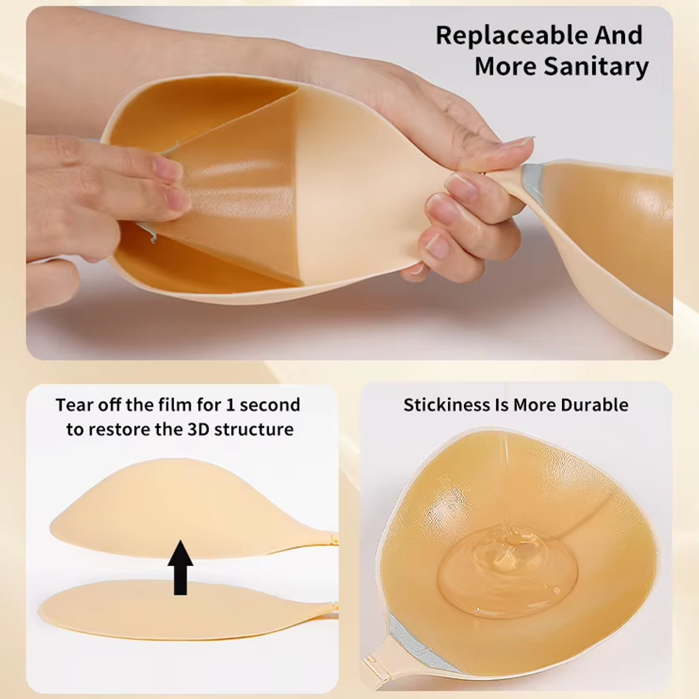 Cleavage Lift Silicone Stick-o - Strapless Bra Backless ulasan dan harga